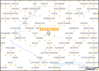 map of Przekora
