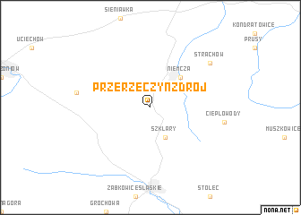 map of Przerzeczyn-Zdrój