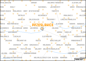 map of Przęsławice