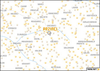 map of Pržinci