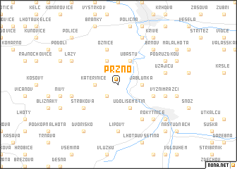 map of Pržno