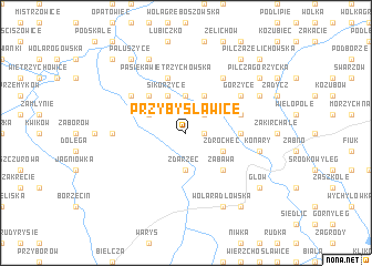 map of Przybysławice
