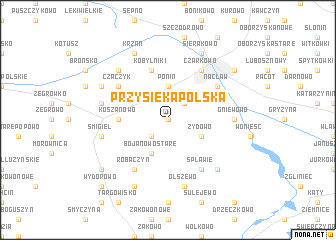 map of Przysieka Polska