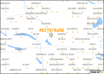 map of Przystajne
