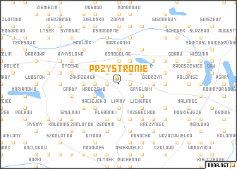 map of Przystronie