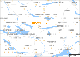 map of Przytuły