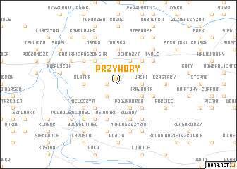 map of Przywory