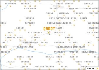 map of Psary