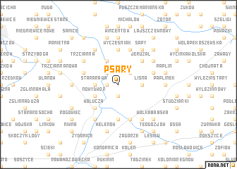 map of Psary