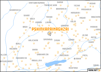 map of Pshin Karai Maghzai