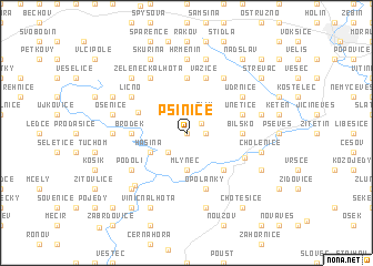 map of Psinice