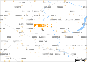 map of Ptaszkowo