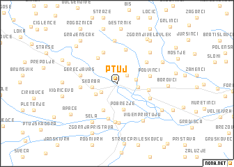 map of Ptuj