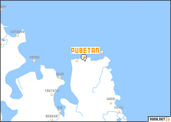 map of Pubetan