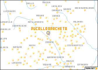 map of Pucalla Apacheta