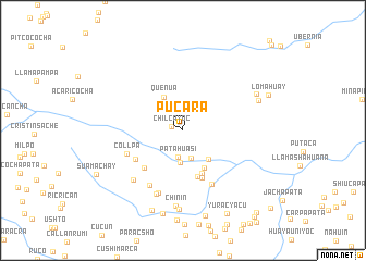 map of Pucará