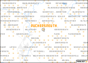 map of Püchersreuth