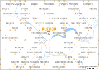 map of Púchov