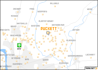 map of Puckett