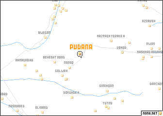 map of Pūdānā
