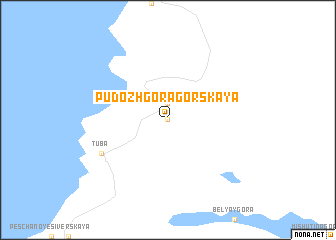 map of Pudozhgora-Gorskaya