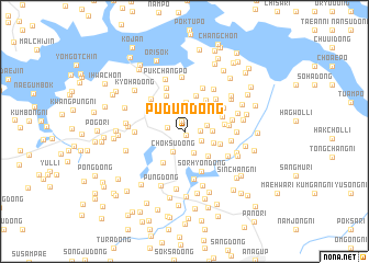 map of Pudun-dong