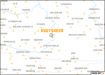 map of Pudyshevo