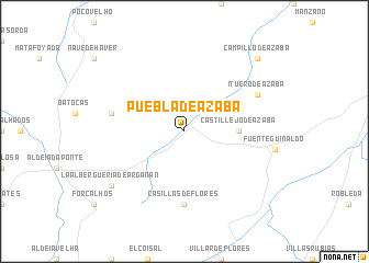 map of Puebla de Azaba