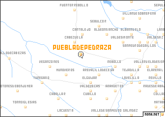 map of Puebla de Pedraza