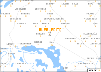 map of Pueblecito