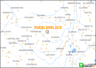 map of Pueblo Maluco