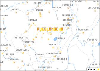 map of Pueblo Mocho