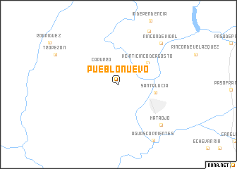 map of Pueblo Nuevo