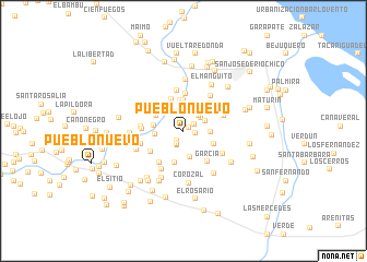 map of Pueblo Nuevo