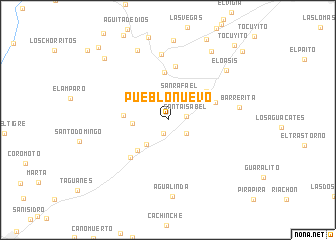 map of Pueblo Nuevo