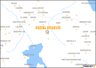 map of Pueblo Nuevo