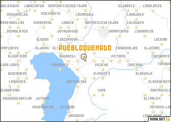 map of Pueblo Quemado