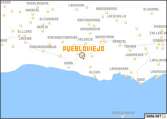 map of Pueblo Viejo