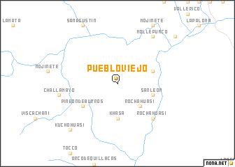 map of Pueblo Viejo