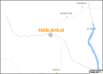 map of Pueblo Viejo