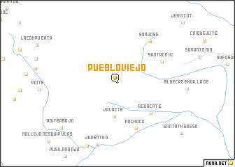 map of Pueblo Viejo