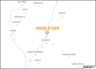 map of Pueblo Yura