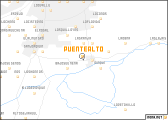 map of Puente Alto