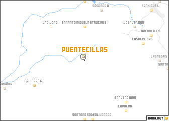 map of Puentecillas