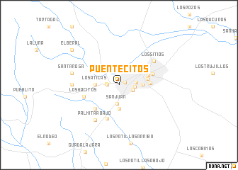 map of Puentecitos