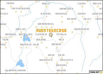 map of Puente de Casa