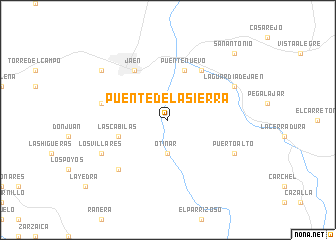 map of Puente de la Sierra