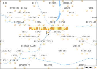 map of Puente de Sabiñánigo