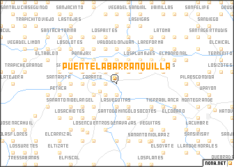 map of Puente La Barranquilla