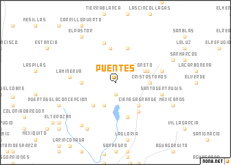 map of Puentes